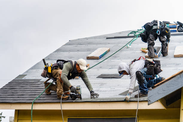 Professional Gutter Installation technician working in Lookout, WV